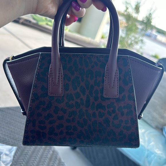 BRAND NEW LEATHER MICHAEL KORS EXTRA SMALL SATCHEL CROSSBODY MAROON COLOR! - Picture 10 of 17